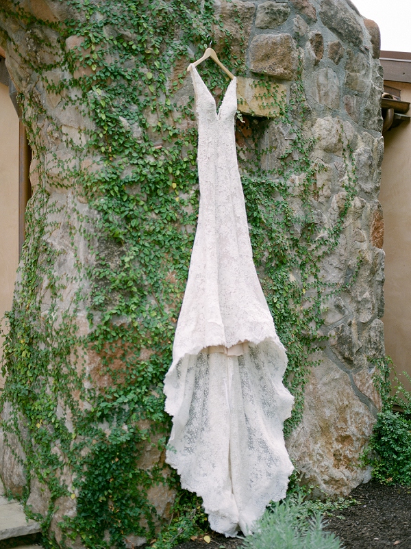 wedding dress provinas hanging