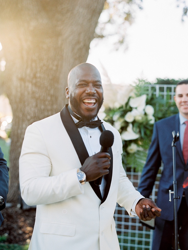 groom laughing