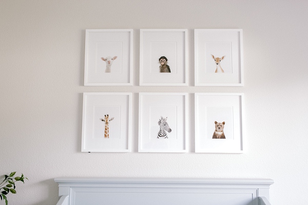 baby animal nursery prints