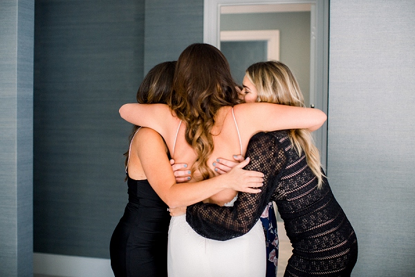 girls hugging