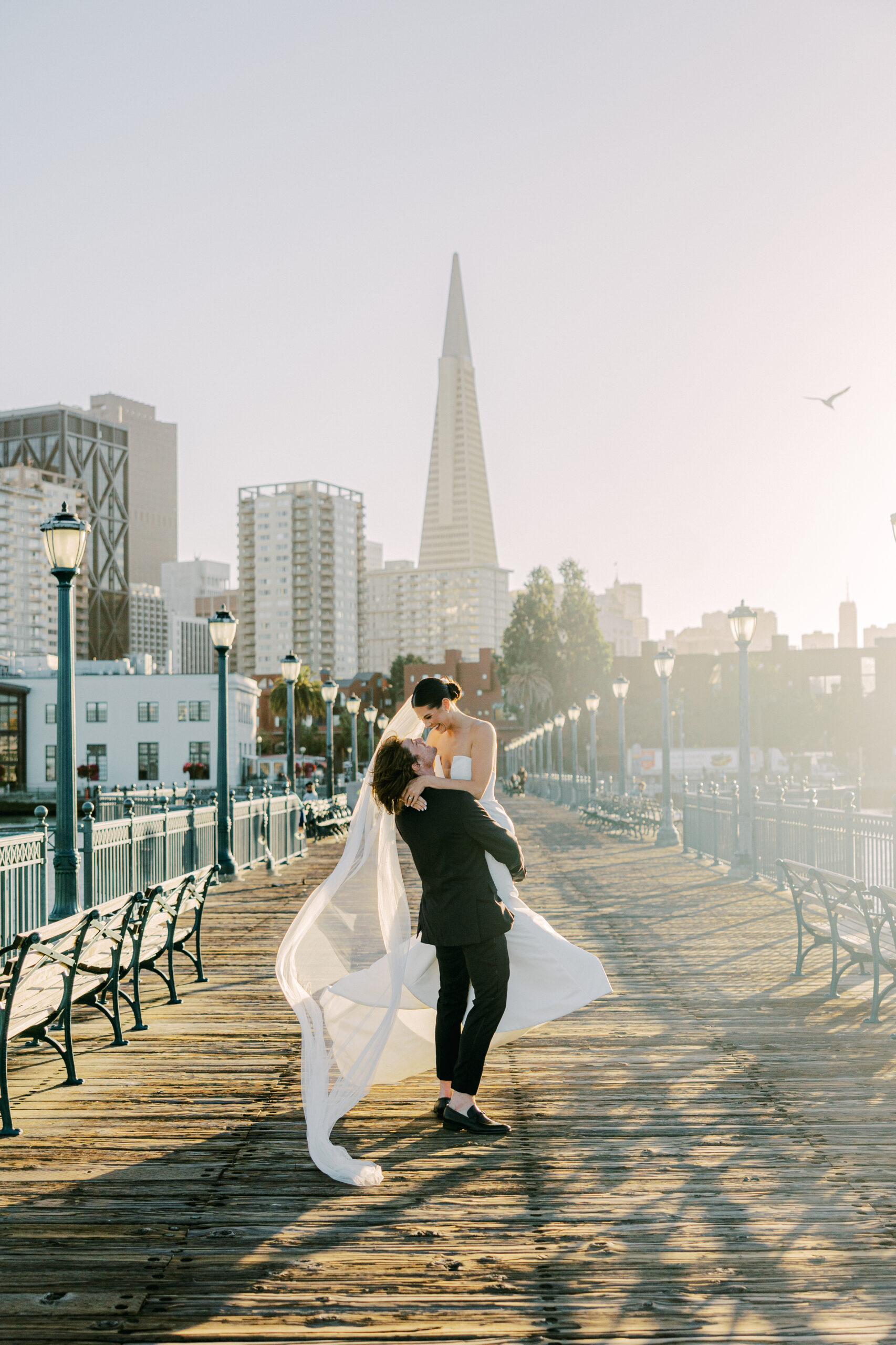 San Francisco City Hall Wedding Photos - Golden Gate Bridge Wedding Photos