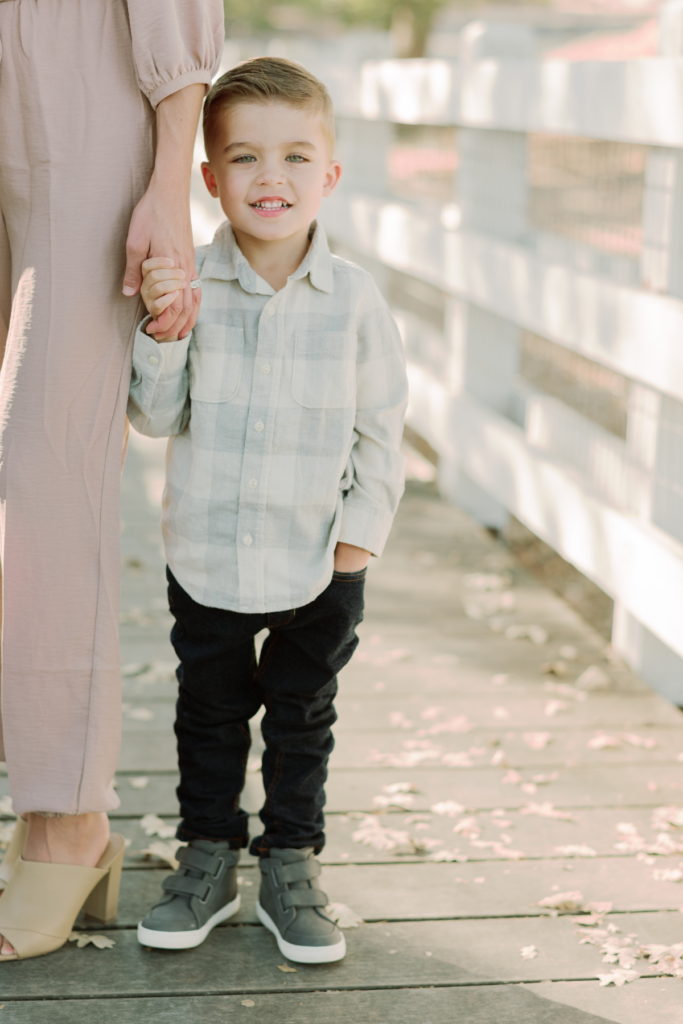 Bay Area Family Photography Pleasanton CA - Jessica Kay Photography - mother holding sons hand and son smiling