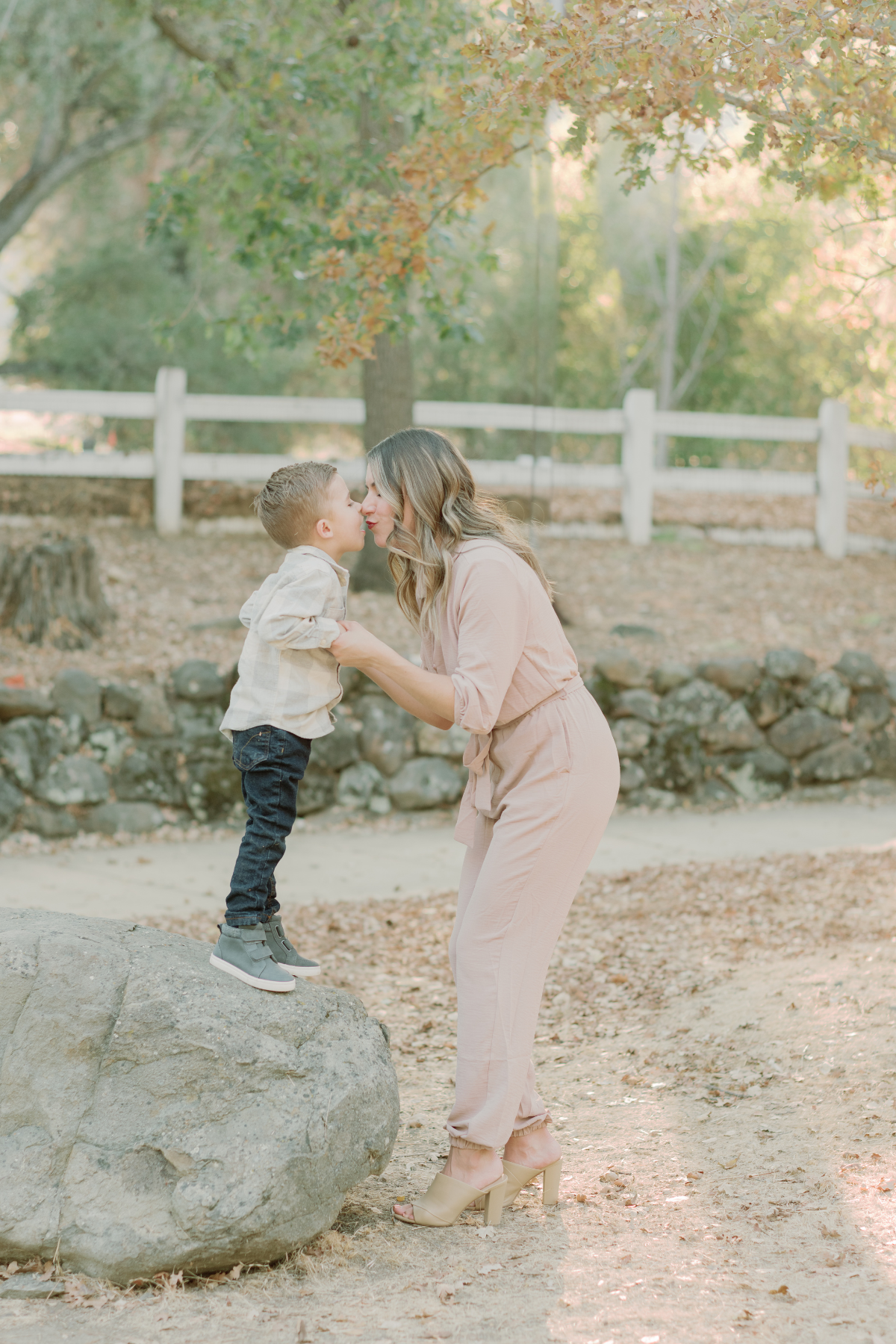 Bay Area Family Photography Session Pleasanton - Jessica Kay Photography - mother kissing son